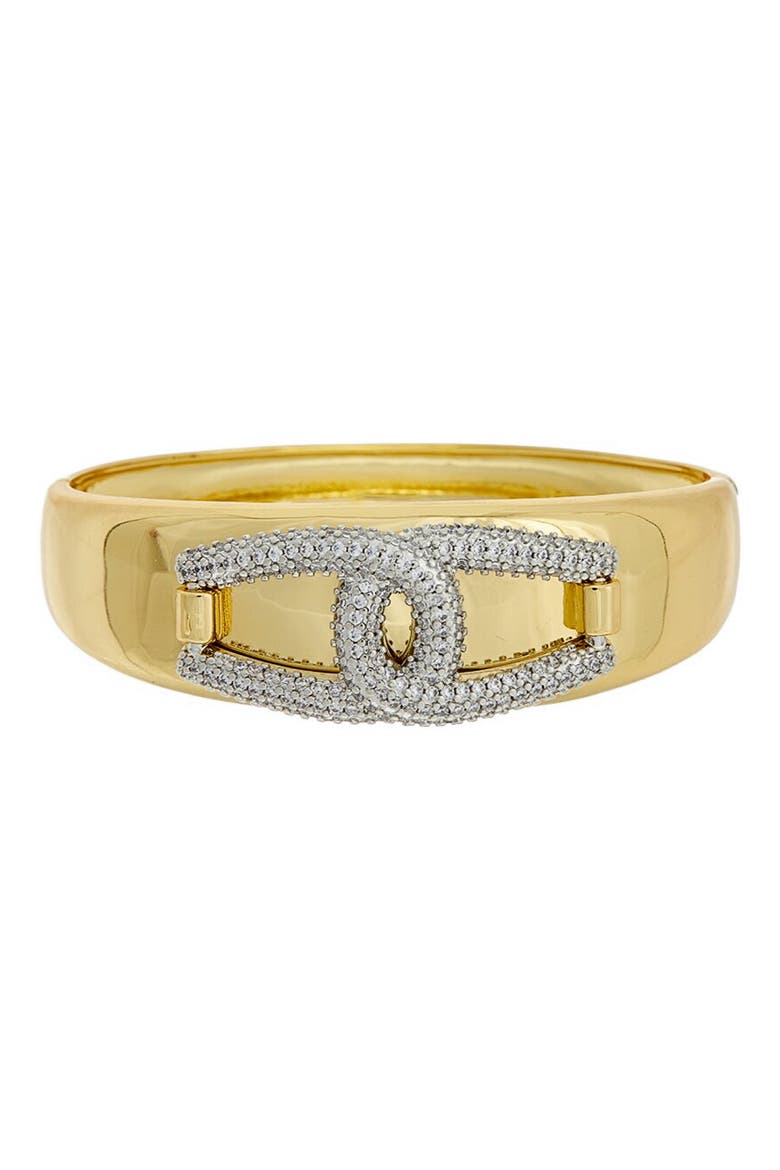 Cubic Zirconia Bangle, Main, color, WHITE