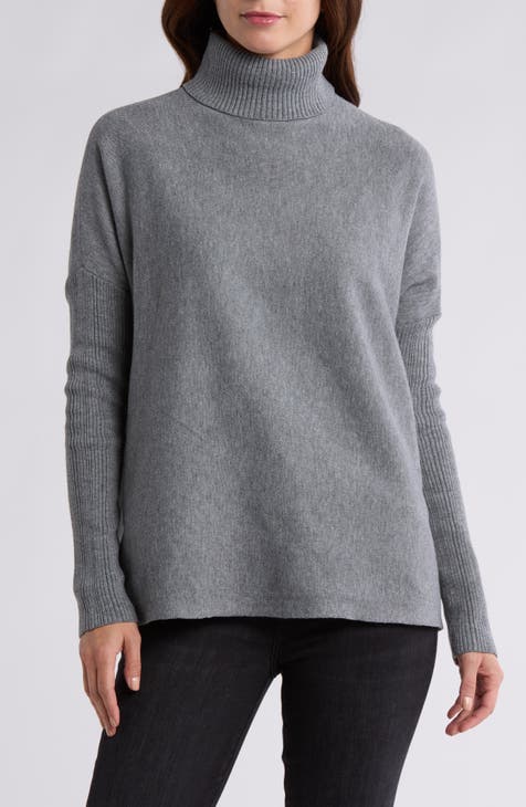 Women s Grey Turtleneck Sweaters Nordstrom Rack