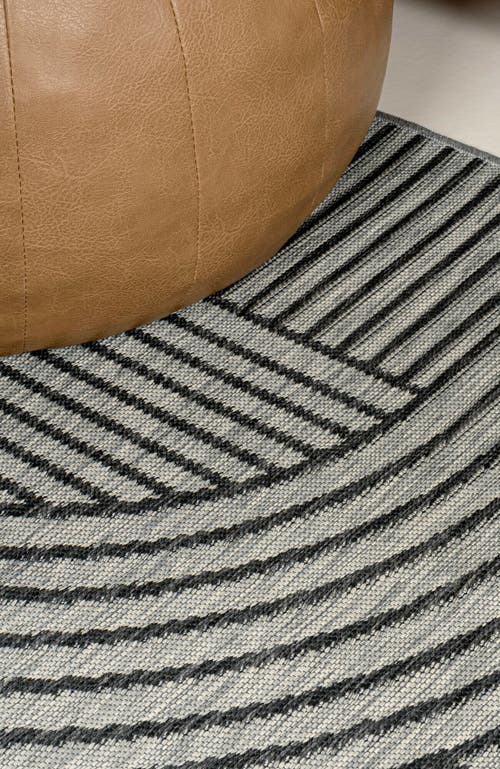 Jonathan Y Zephyr Mid-century Modern Arch Stripe Reversible Machine-washable Indoor/outdoor Area Rug In Brown