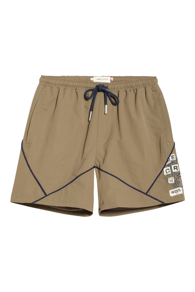 Growth Track Shorts, Alternate, color, PEBBLE