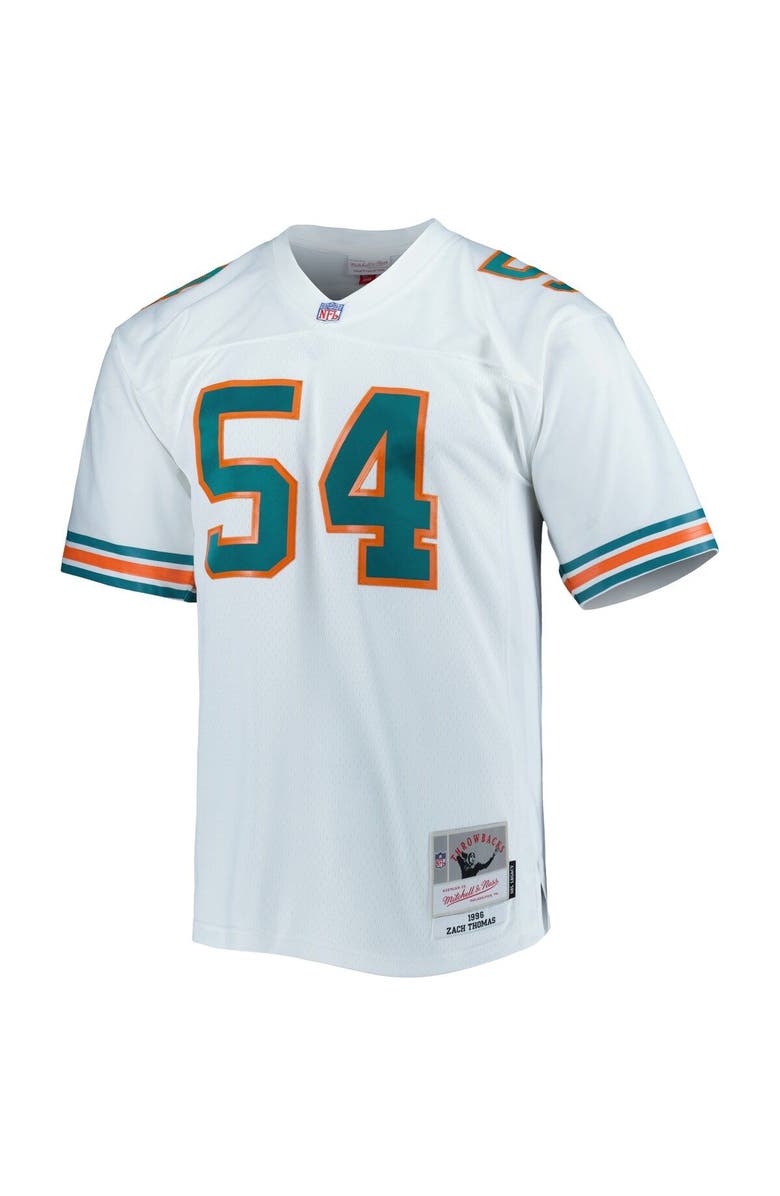 Mitchell & Ness Men's Mitchell & Ness Zach Thomas White Miami Dolphins Legacy Replica Jersey, Alternate, color, White