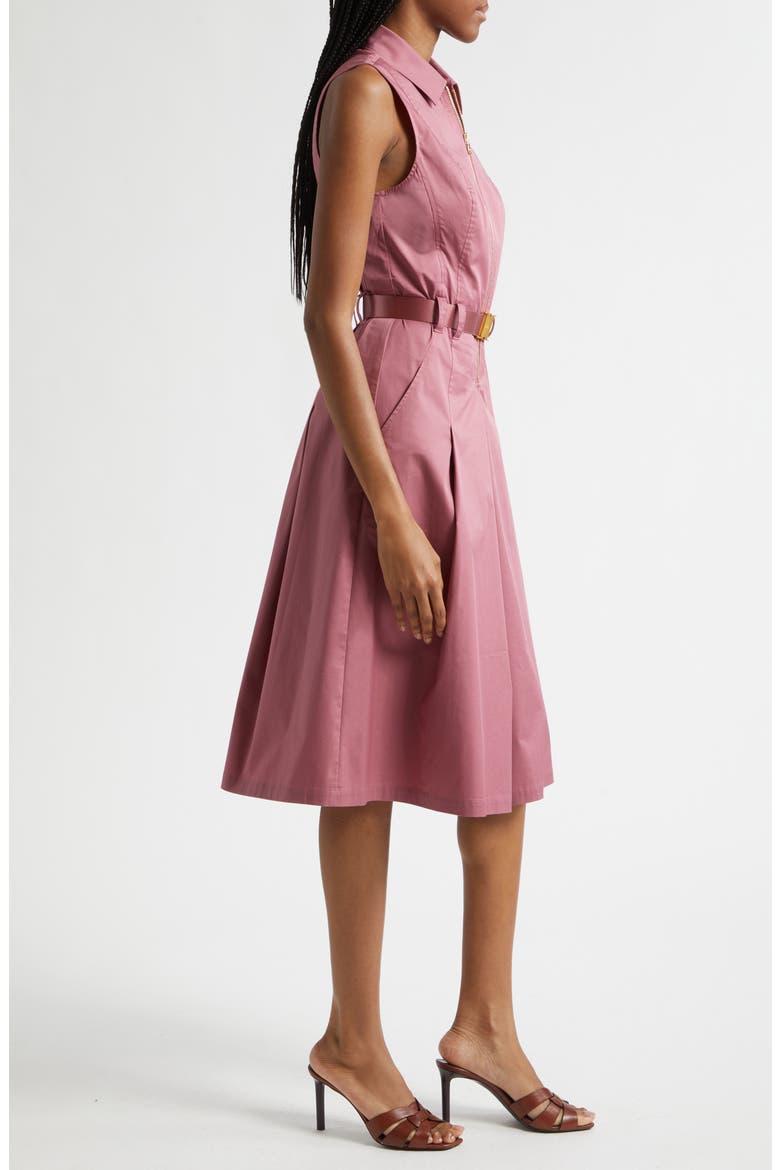 Kylo Belted Cotton Blend Shirtdress, Alternate, color, DECO ROSE