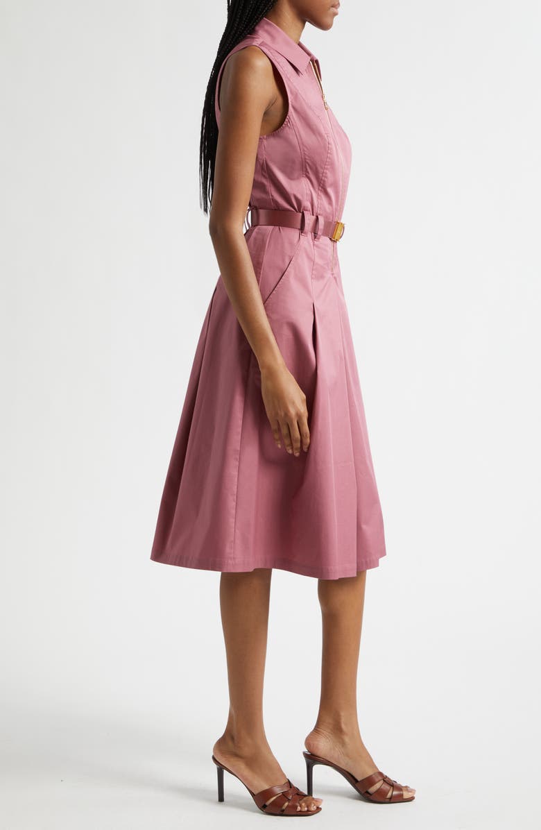 L'AGENCE Kylo Belted Cotton Blend Shirtdress, Alternate, color, 