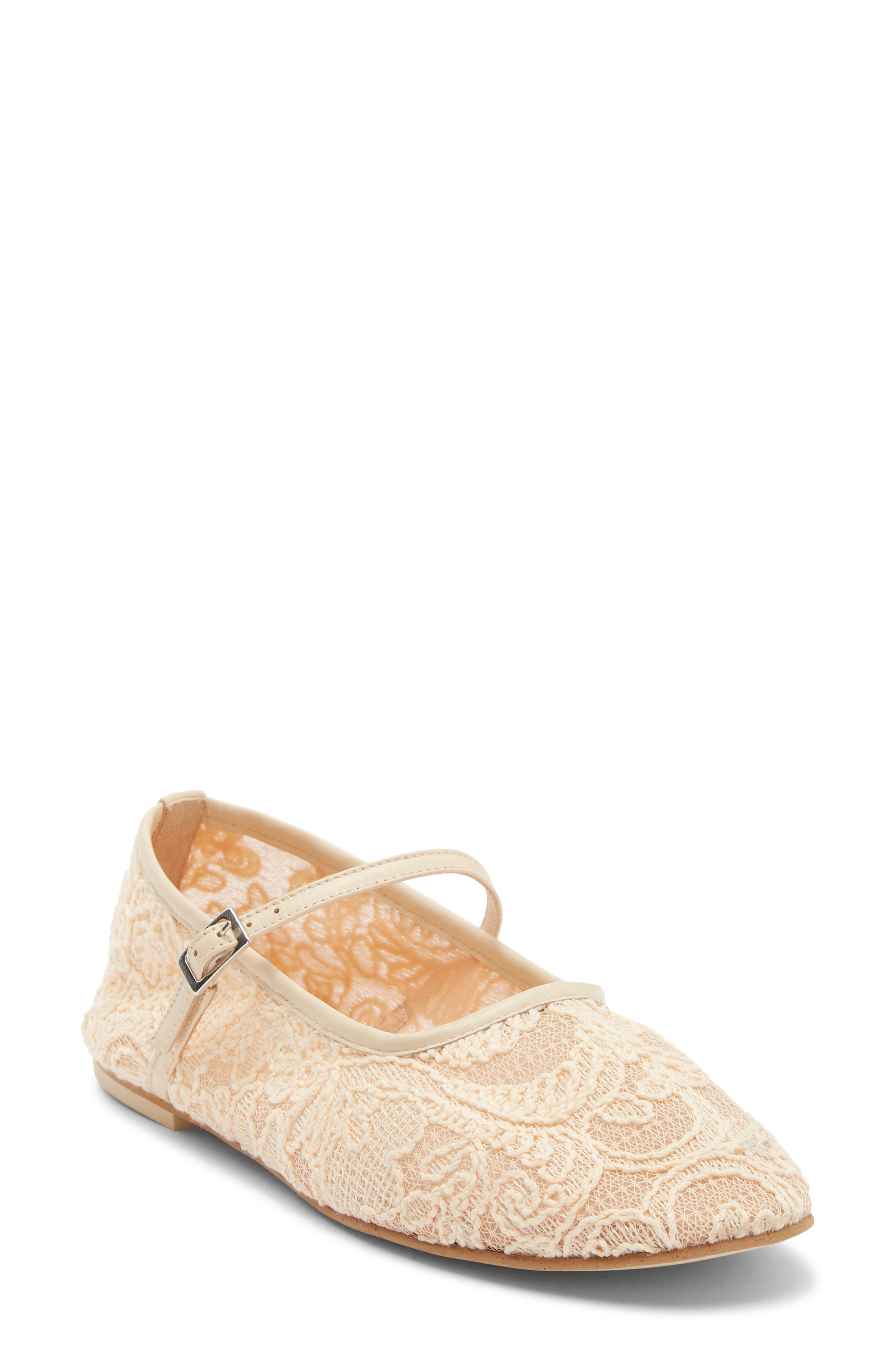 Freda Salvador Laurel Mary Jane, Main, color, Vanilla Jacquard Mesh