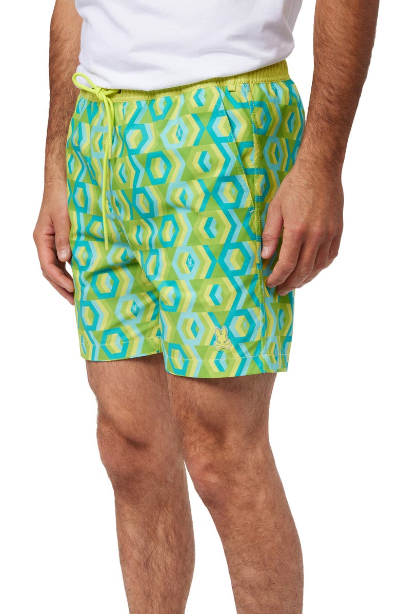 Psycho Bunny Apple Valley Swim Trunks, Alternate, color, 