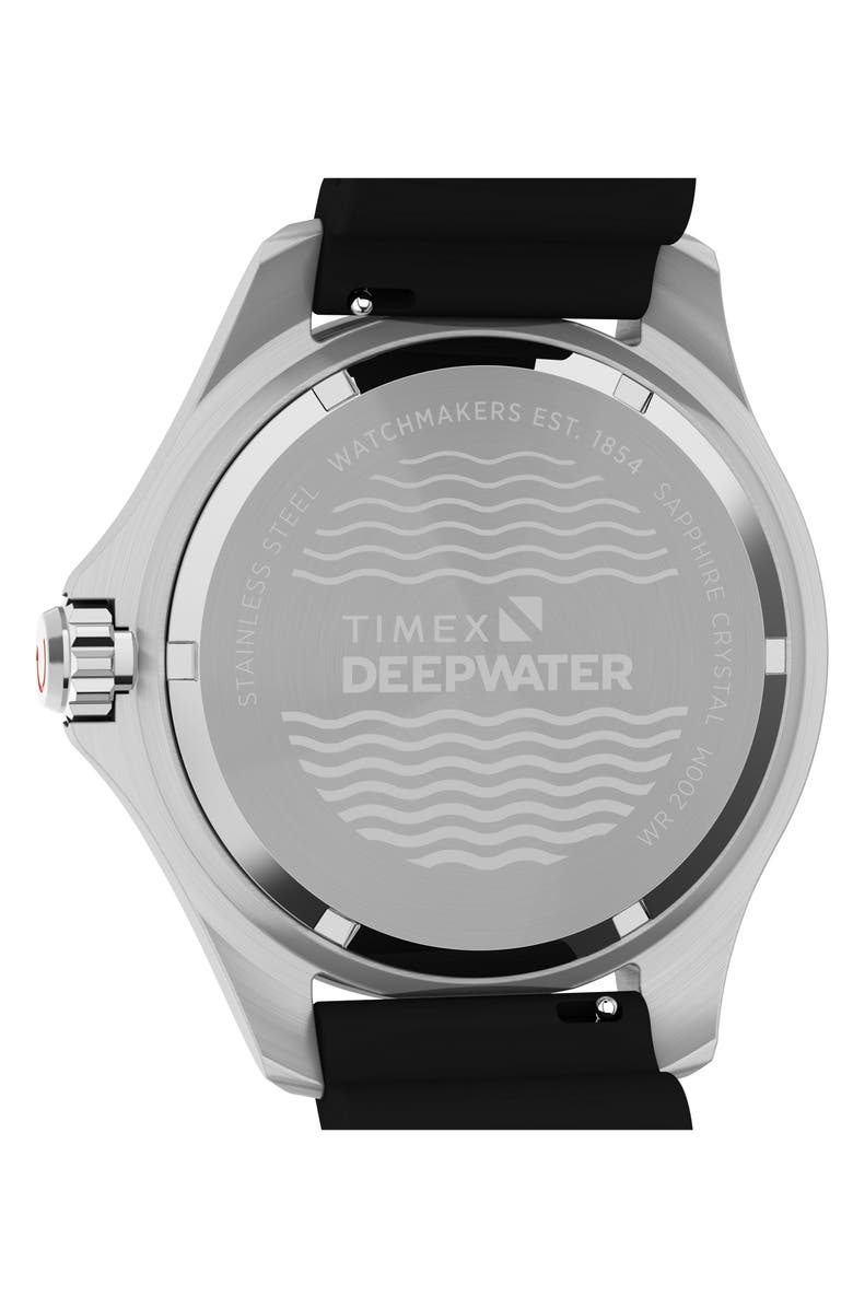 Timex<sup>®</sup> Deepwater Meridian Rubber Strap Watch, 44mm, Alternate, color,