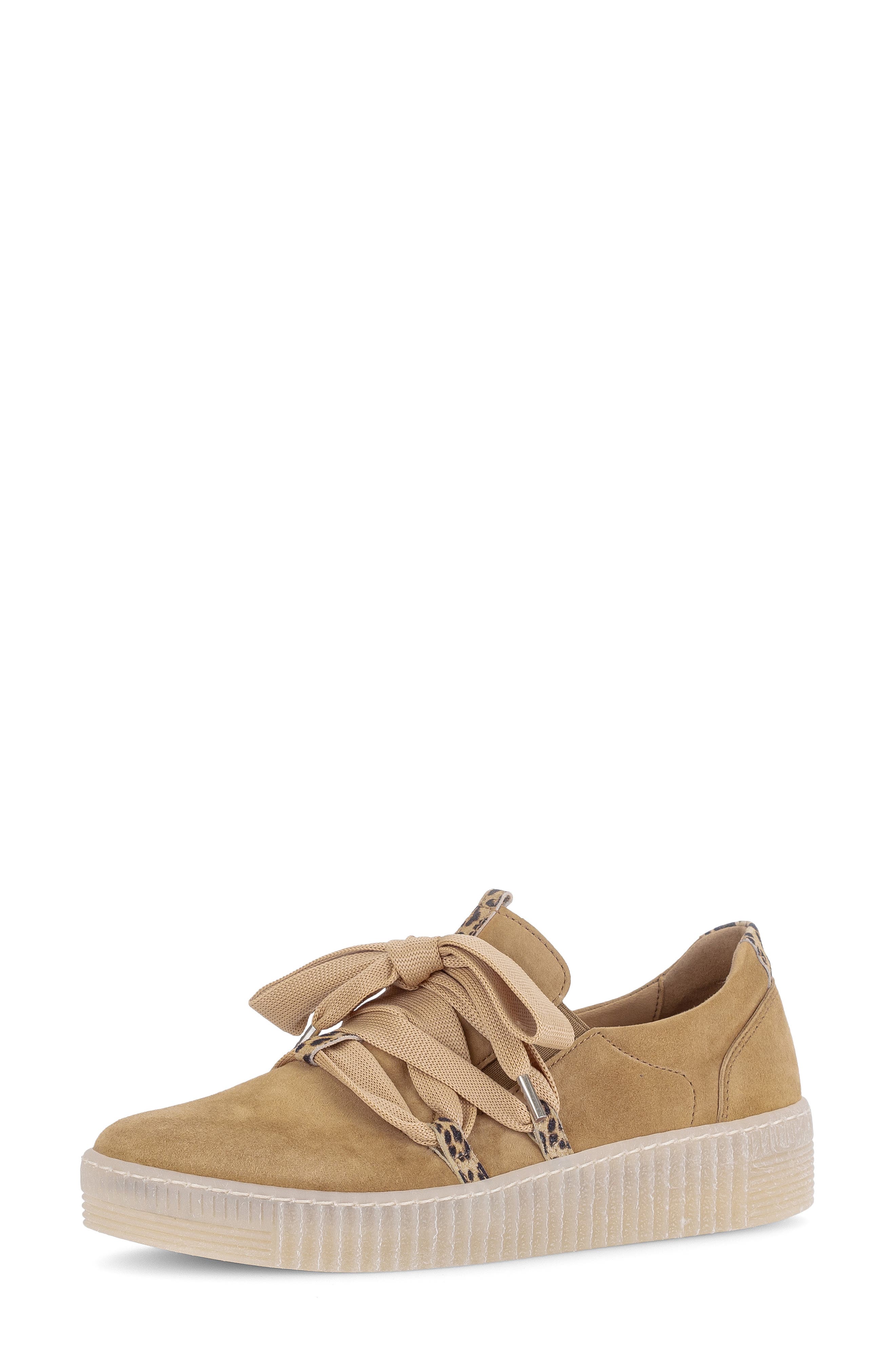 Gabor Lace-Up Sneaker, Main, color, Sattel