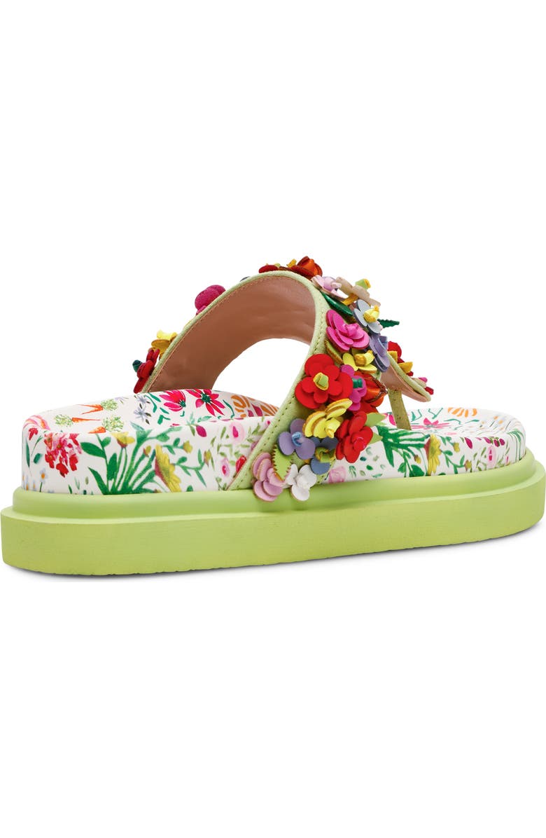 Betsey Johnson Kammeron Platform Flip Flop, Alternate, color, Natural Floral Multi