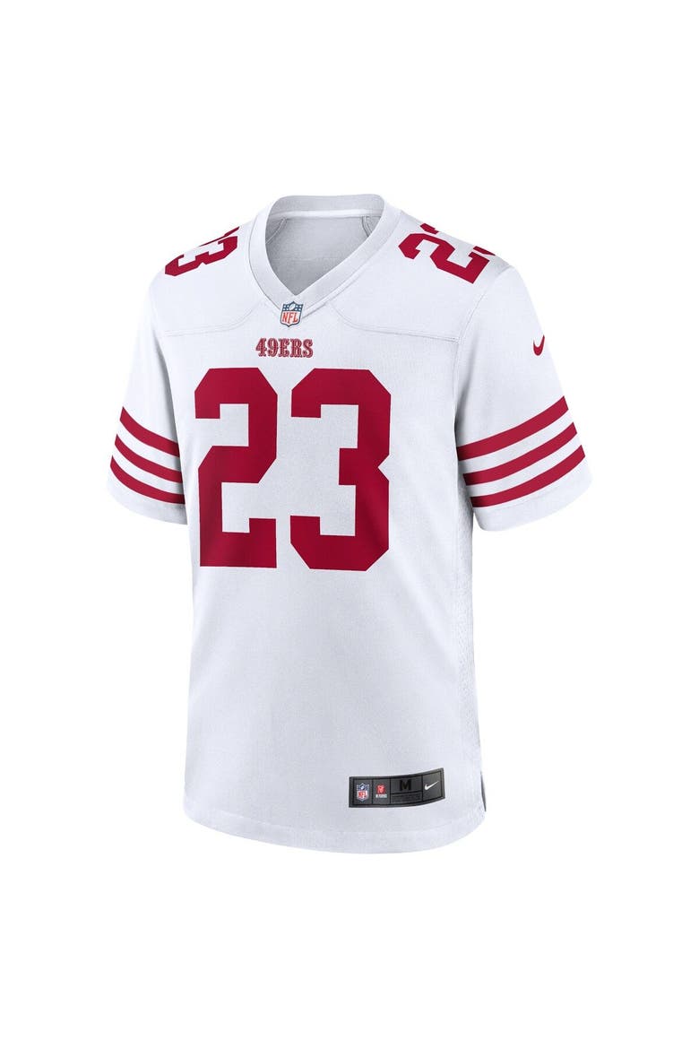 Men's Nike Christian McCaffrey White San Francisco 49ers Game Player Jersey, Alternate, color, White