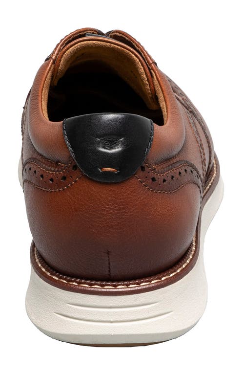 Florsheim Launch Wingtip Derby In Cognac Multi