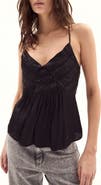 DELUC Flores Satin Camisole