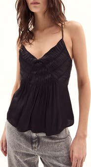 DELUC Flores Satin Camisole