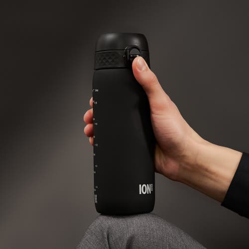 Ion8 Bpa Free Recyclon Water Bottle In Black