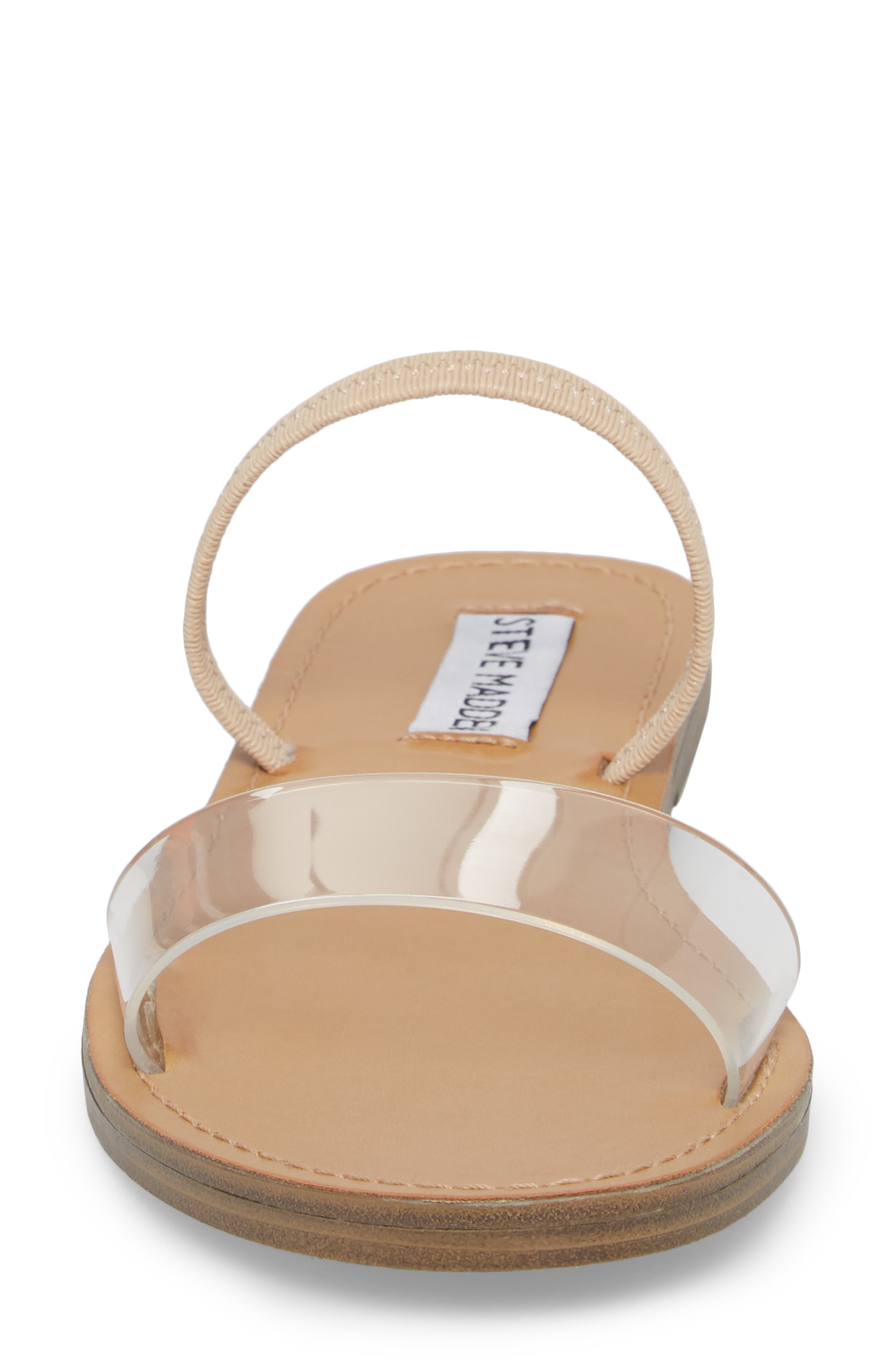 Dasha Strappy Slide Sandal, Alternate, color, CLEAR