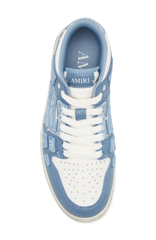 Amiri Men Tow-tone Leather Bandana Skel Sneakers