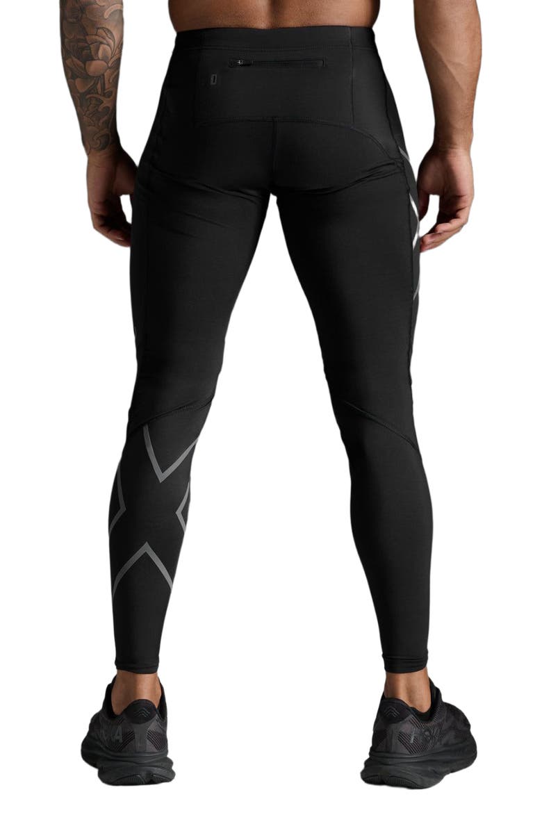2XU Men's Ignition Shield Compression Tights, Alternate, color, Black/Black Reflective