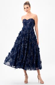 Bariano Adela Sweetheart Petal Midi