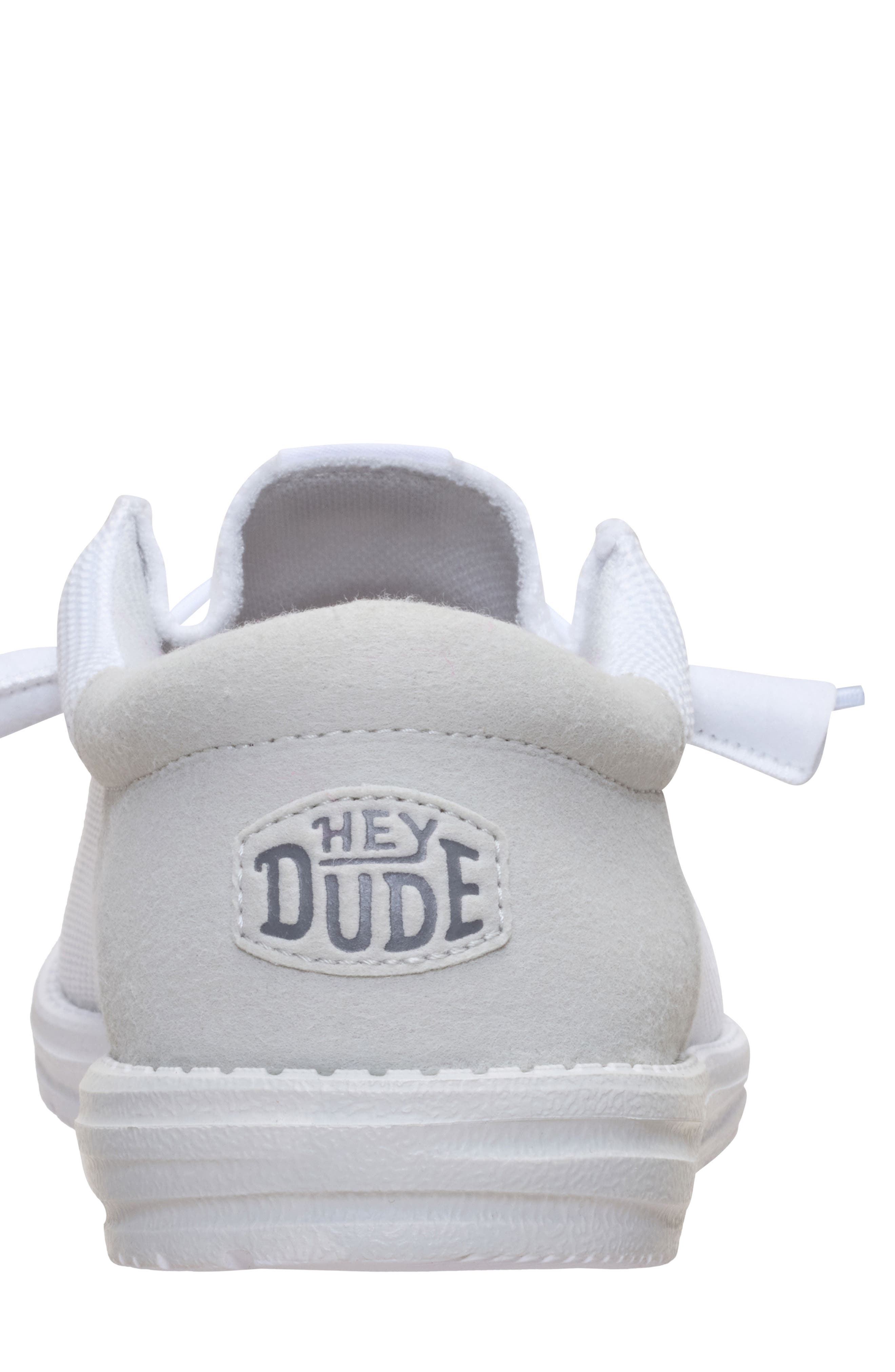 Wally Funk Mesh Split Slip-On, Alternate, color, WHITE/ GREY