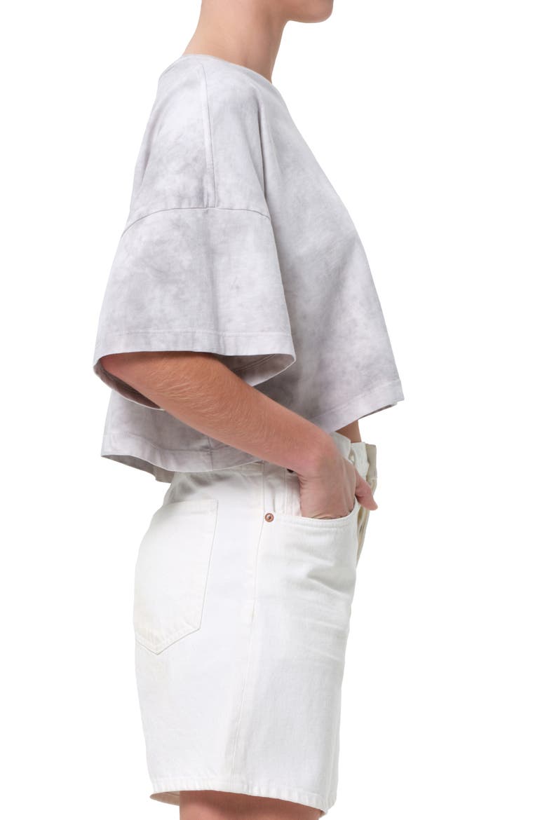 Arli Oversize Cotton Crop T-Shirt, Alternate, color, TURBINE