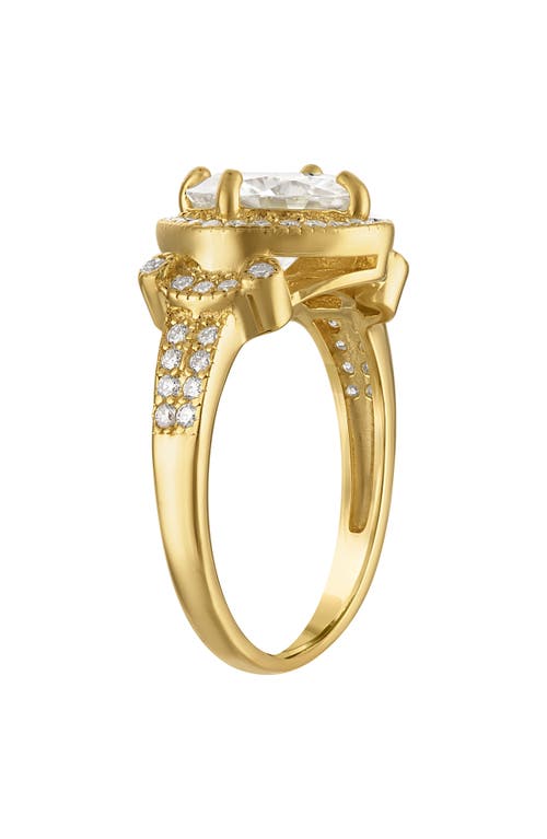 Fzn Moissanite Ring In Yellow