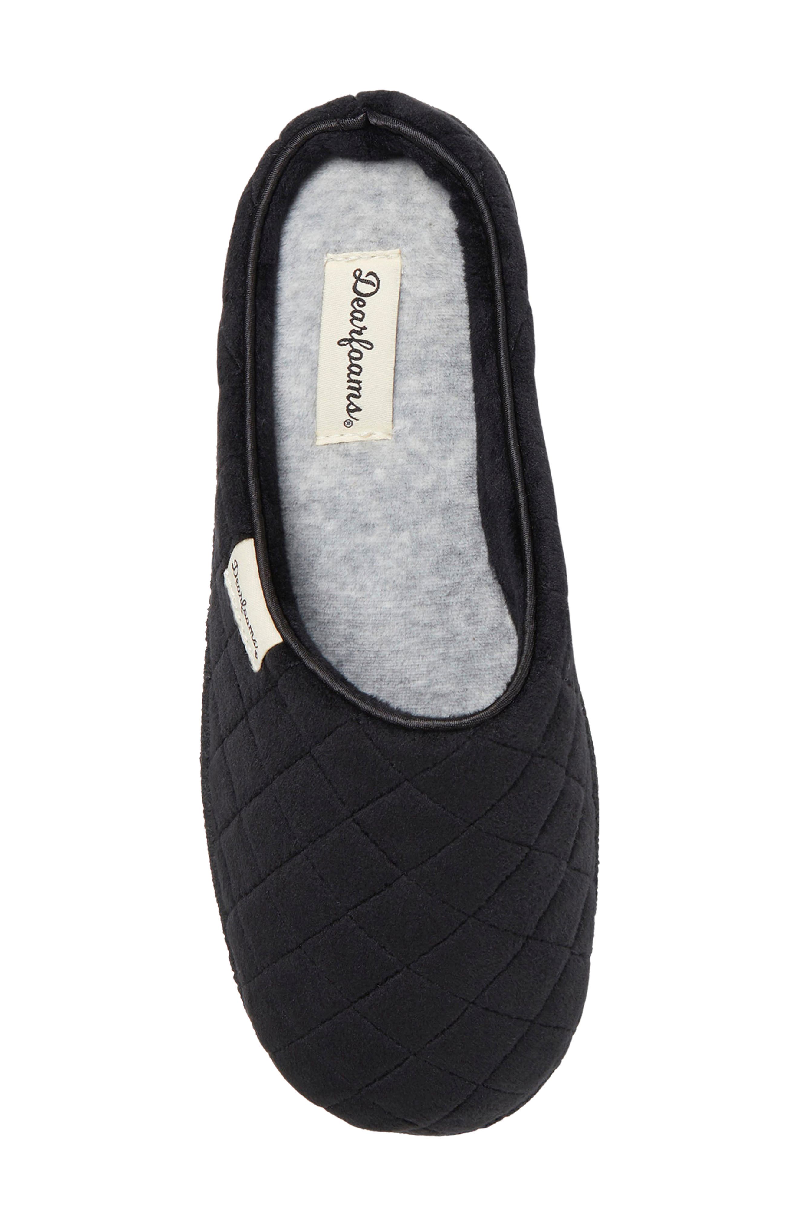 DEARFOAMS Velour Clog Slipper, Alternate, color, 