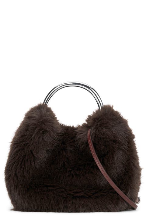 Romeo Faux Fur Top Handle Bag