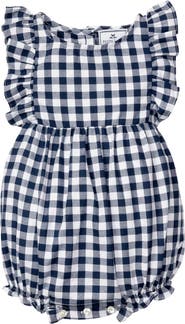 Petite Plume Gingham Ruffled Romper(Baby)