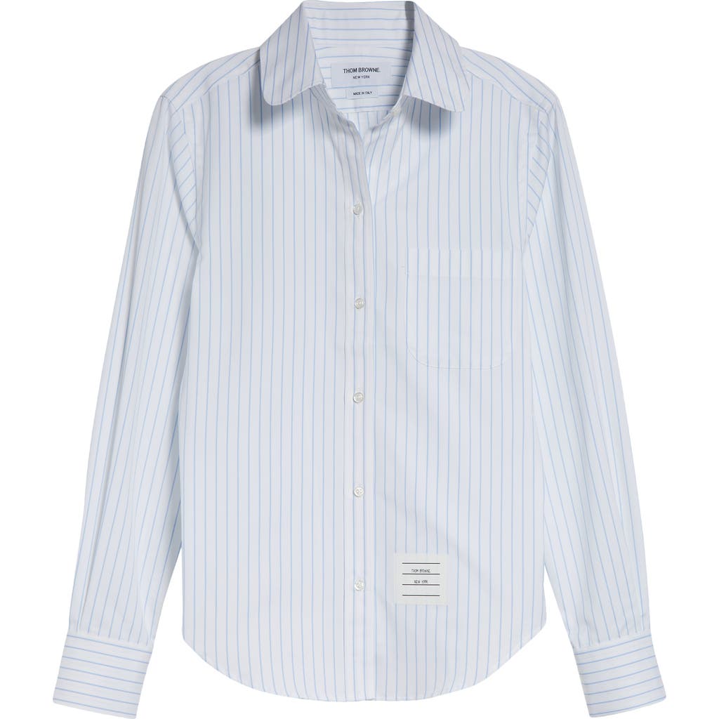 Thom Browne Classic Stripe Cotton Button-up Shirt