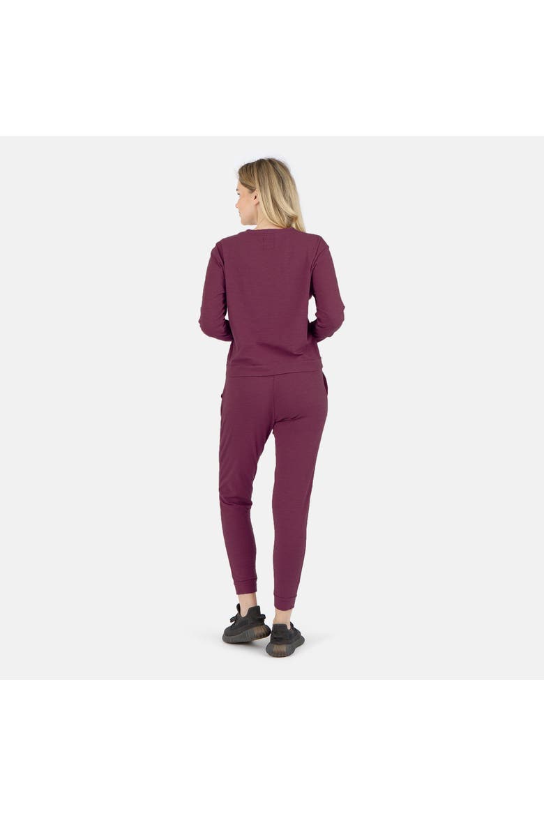 Tegan Organic Cotton Jogger Pant, Alternate, color, Dusty Orchid
