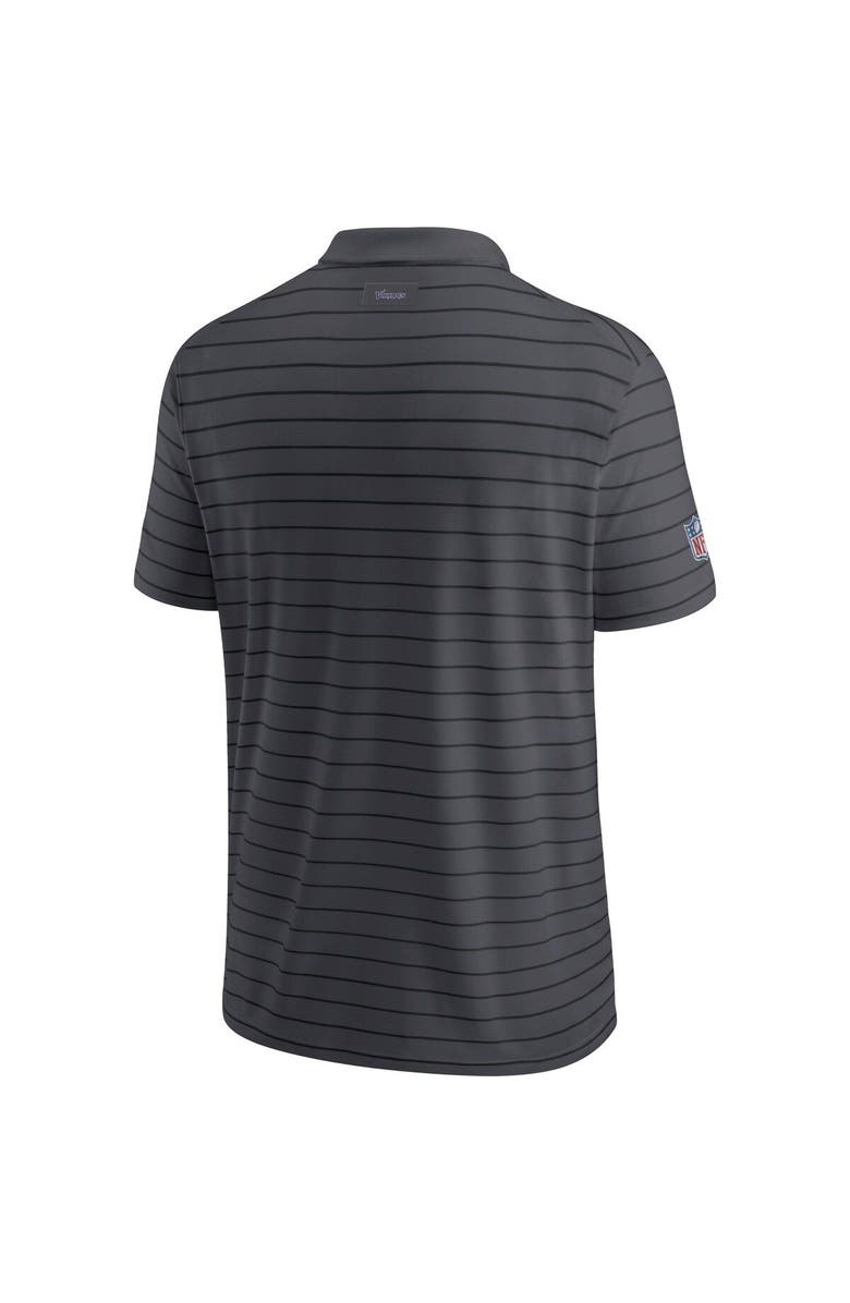 Nike Men's Nike Charcoal Minnesota Vikings Sideline Victory Coaches Performance Polo, Alternate, color, 