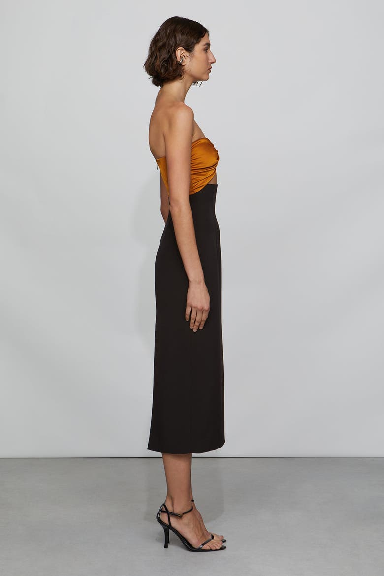 Marlo Dress, Alternate, color, Latte/Black