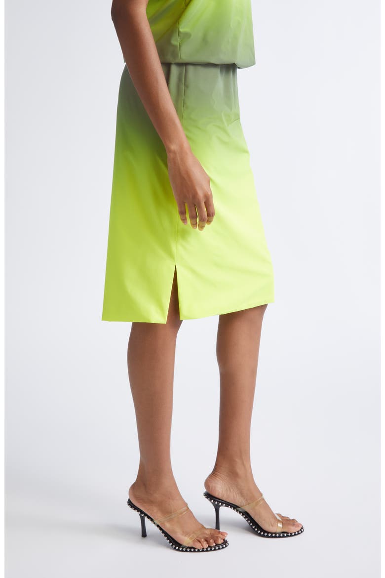 Gradient Reflective Skirt, Alternate, color, SILVER/ YELLOW