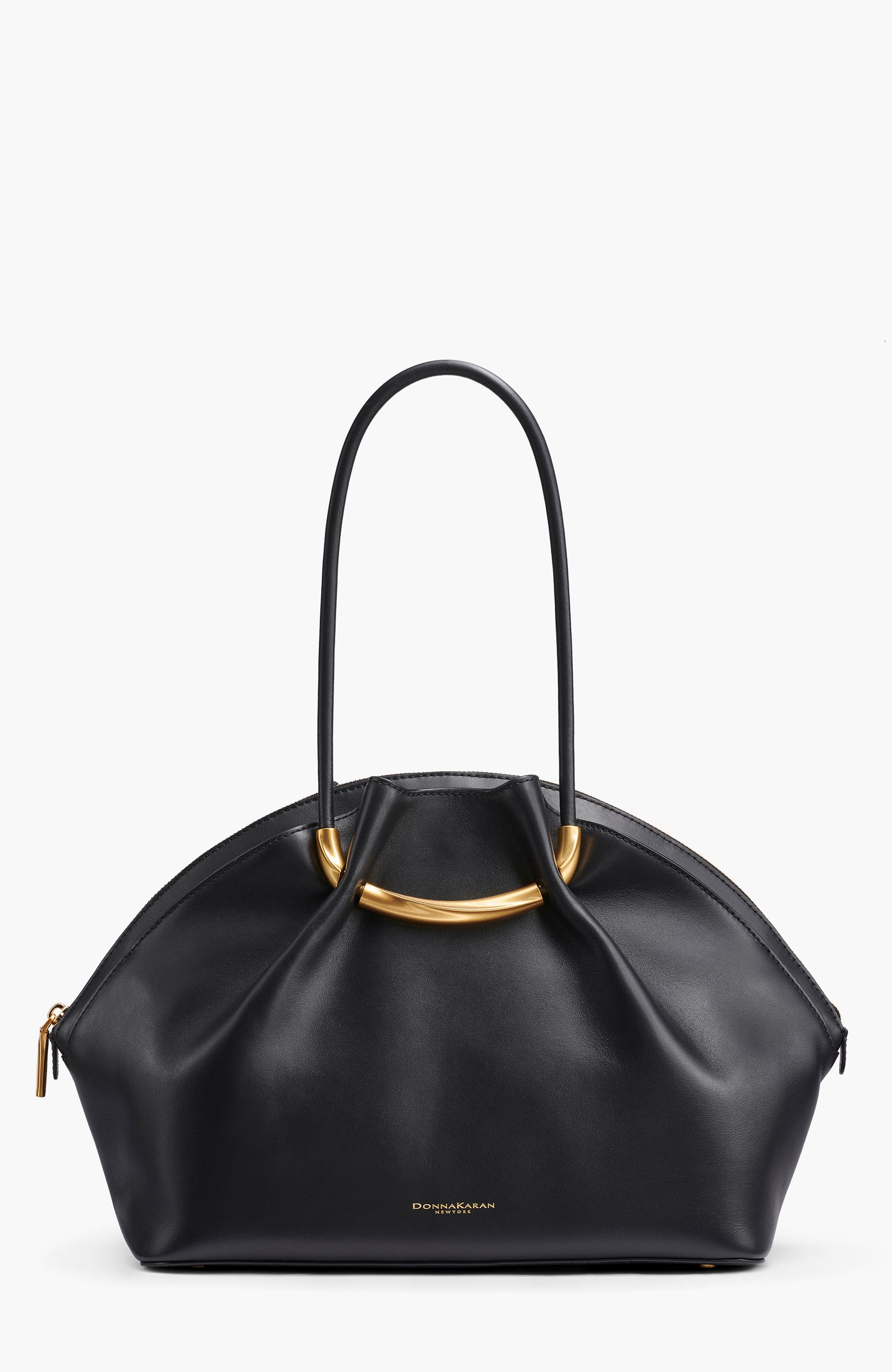 Donna Karan New York Oxford Satchel, Main, color, Blk/Gold