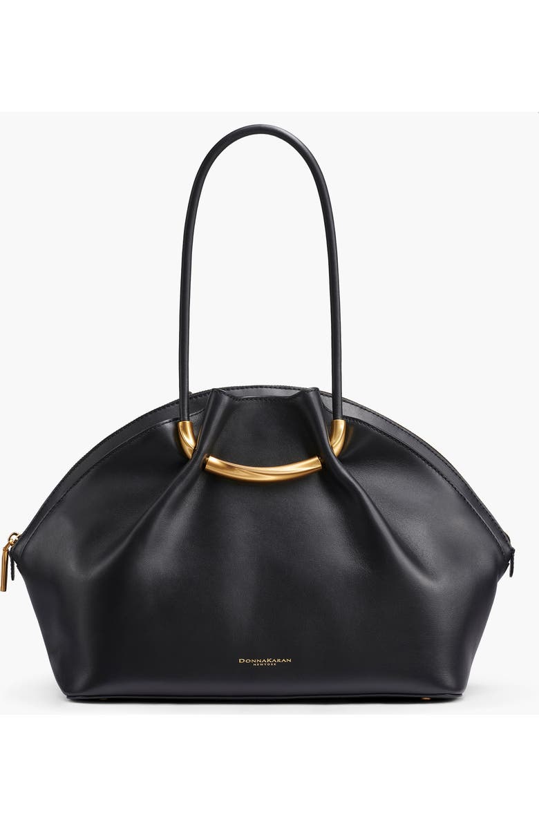 Donna Karan New York Oxford Satchel, Main, color, Blk/Gold