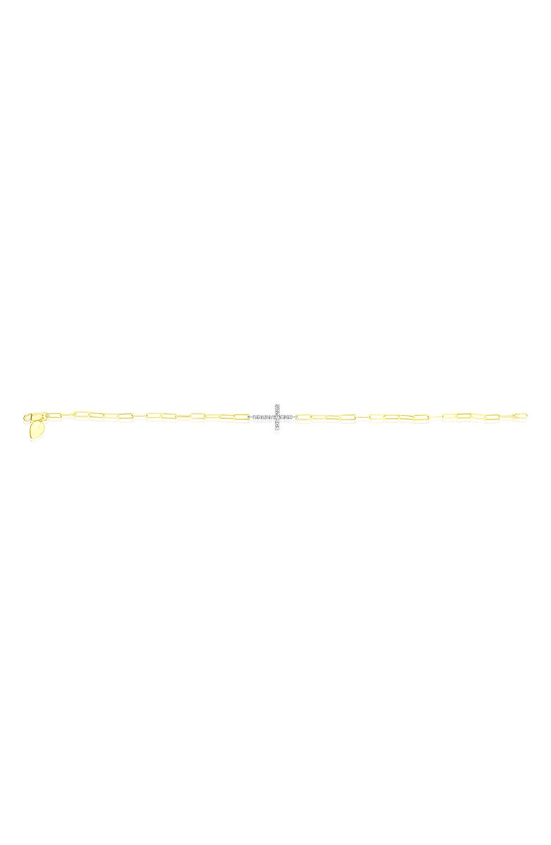Meira T Diamond Cross Bracelet, Main, color,