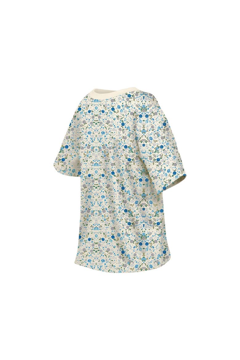 Women's New Era Cream Detroit Lions Glam Game Floral T-Shirt, Alternate, color, Cream