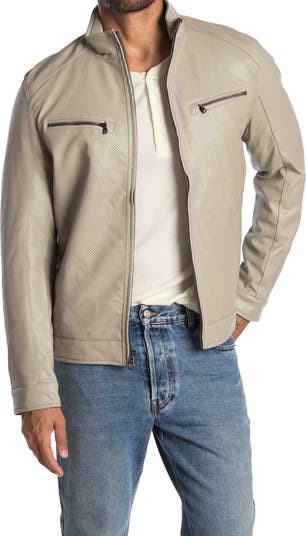 Michael Kors Perforated Faux Leather Moto Jacket Nordstromrack