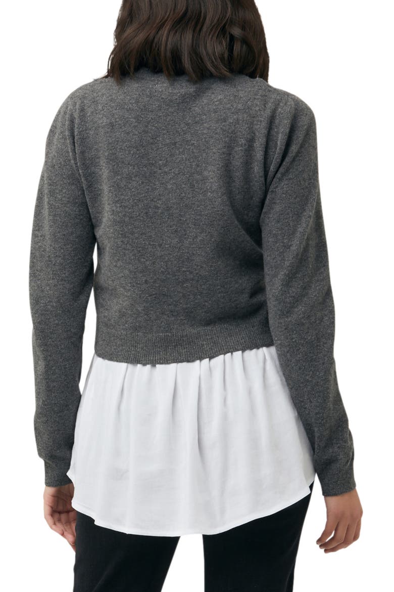 Sandy Detachable Knit, Alternate, color, CHARCOAL
