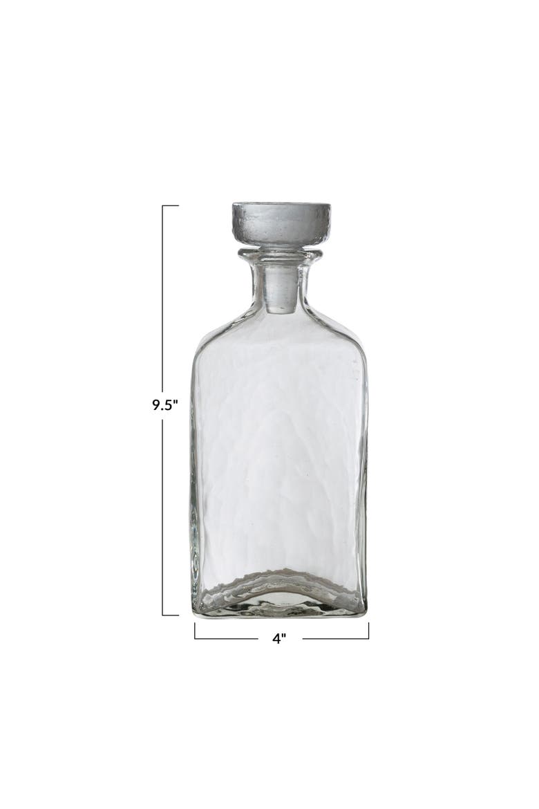 Glass Decanter, Clear, Alternate, color, Clear