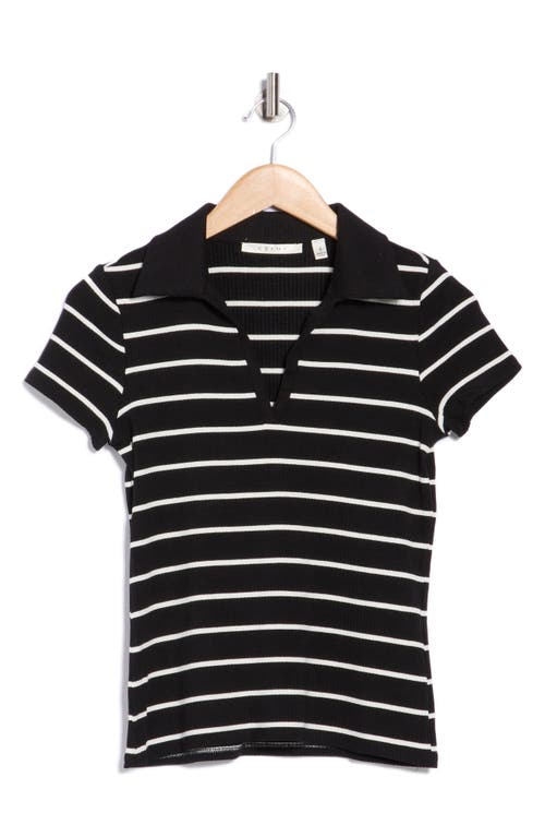 Cyrus Stripe Johnny Collar Polo In Multi