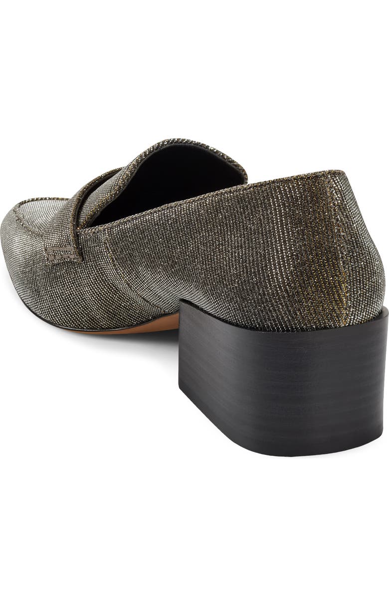 Vince Camuto Adealia Loafer Pump, Alternate, color, Pewter Glitter Fabric