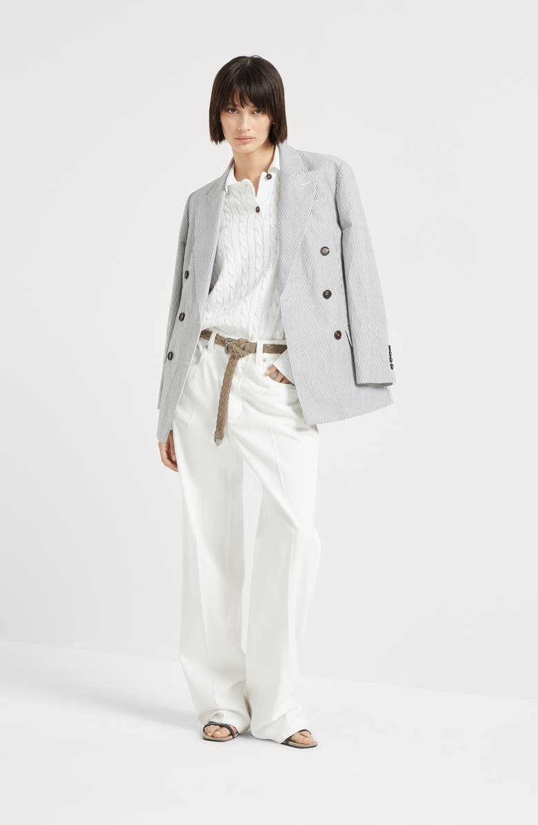 Brunello Cucinelli Dazzling Cables sweater, Alternate, color, 