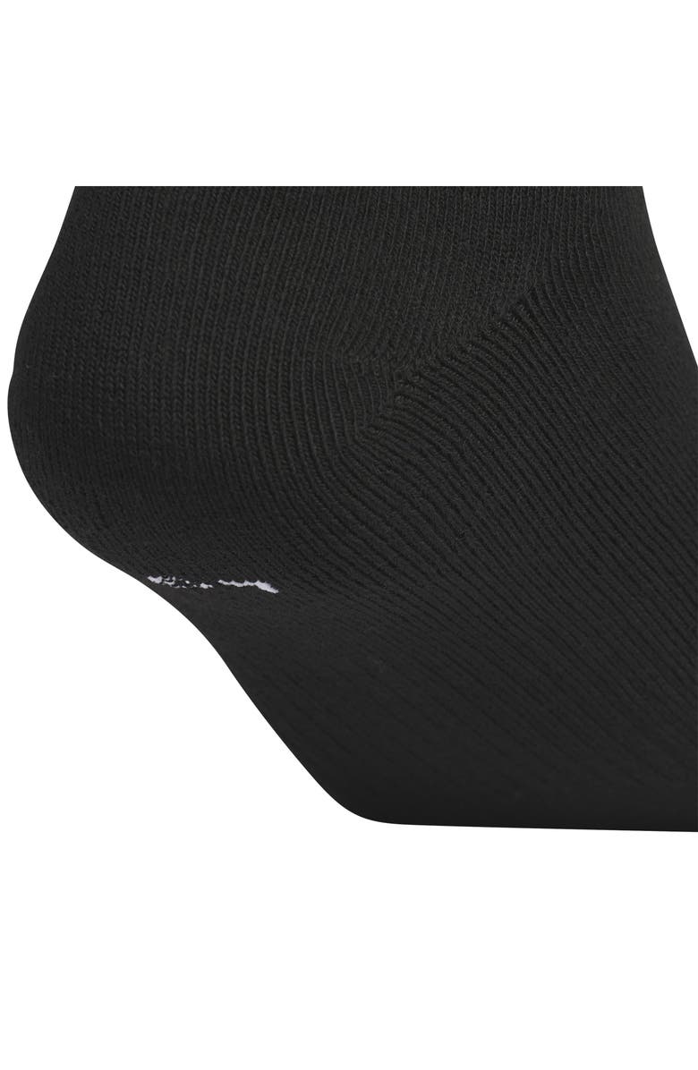 adidas 6-Pack Trefoil 2.0 Quarter Crew Socks, Alternate, color, Black/ White