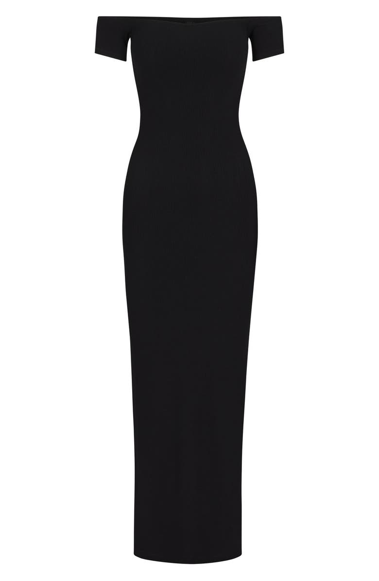 SKIMS Soft Lounge Off the Shoulder Dress, Alternate, color, 