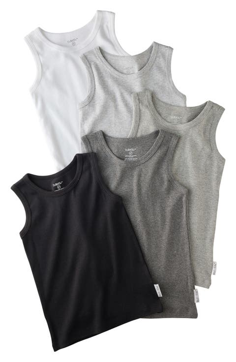 Malone Organic Cotton Assorted 5-Pack Muscle Tanks (Baby)