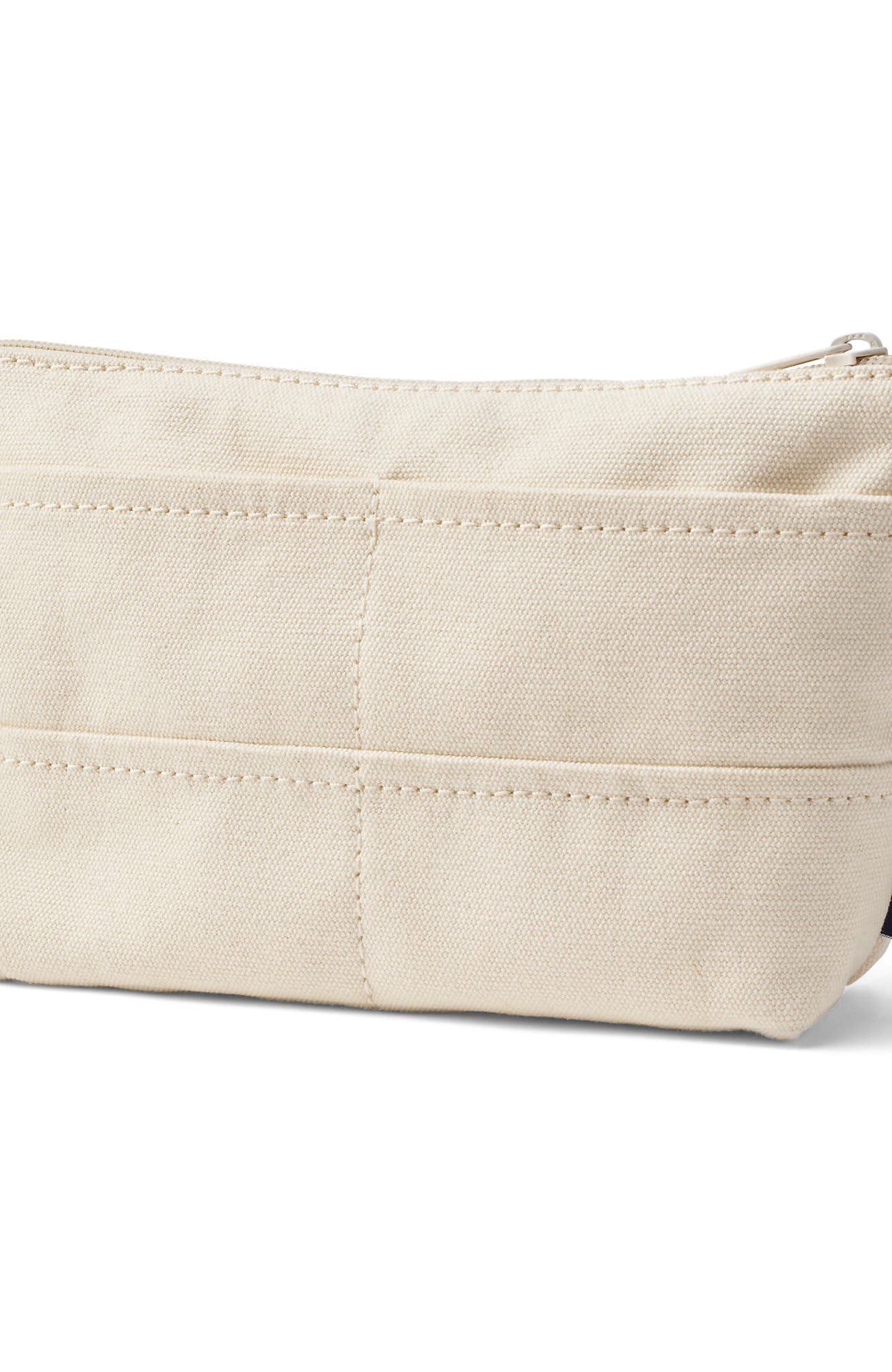 Zipper Canvas Pouch, Alternate, color, You And Me Hearts/Red