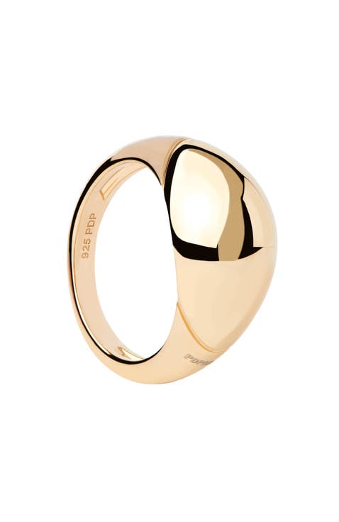 【SALE】人気LAKE◆PDPAOLA ラインストーン付きカーブドリング◆ Women's PDPAOLA Rings
