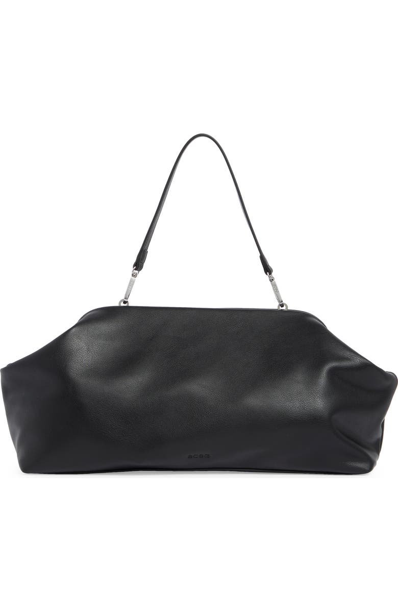 BCBG Oversize Frame Shoulder Bag, Alternate, color, Black