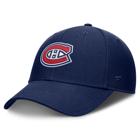 Men's Fanatics Navy Montreal Canadiens Force Adjustable Hat