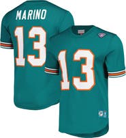 Mitchell & Ness Men's Mitchell & Ness Dan Marino Aqua Miami Dolphins Retired Player Name & Number Mesh Top